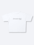OUTLINE TEXT LOGO TEE - WHITE/BLACK