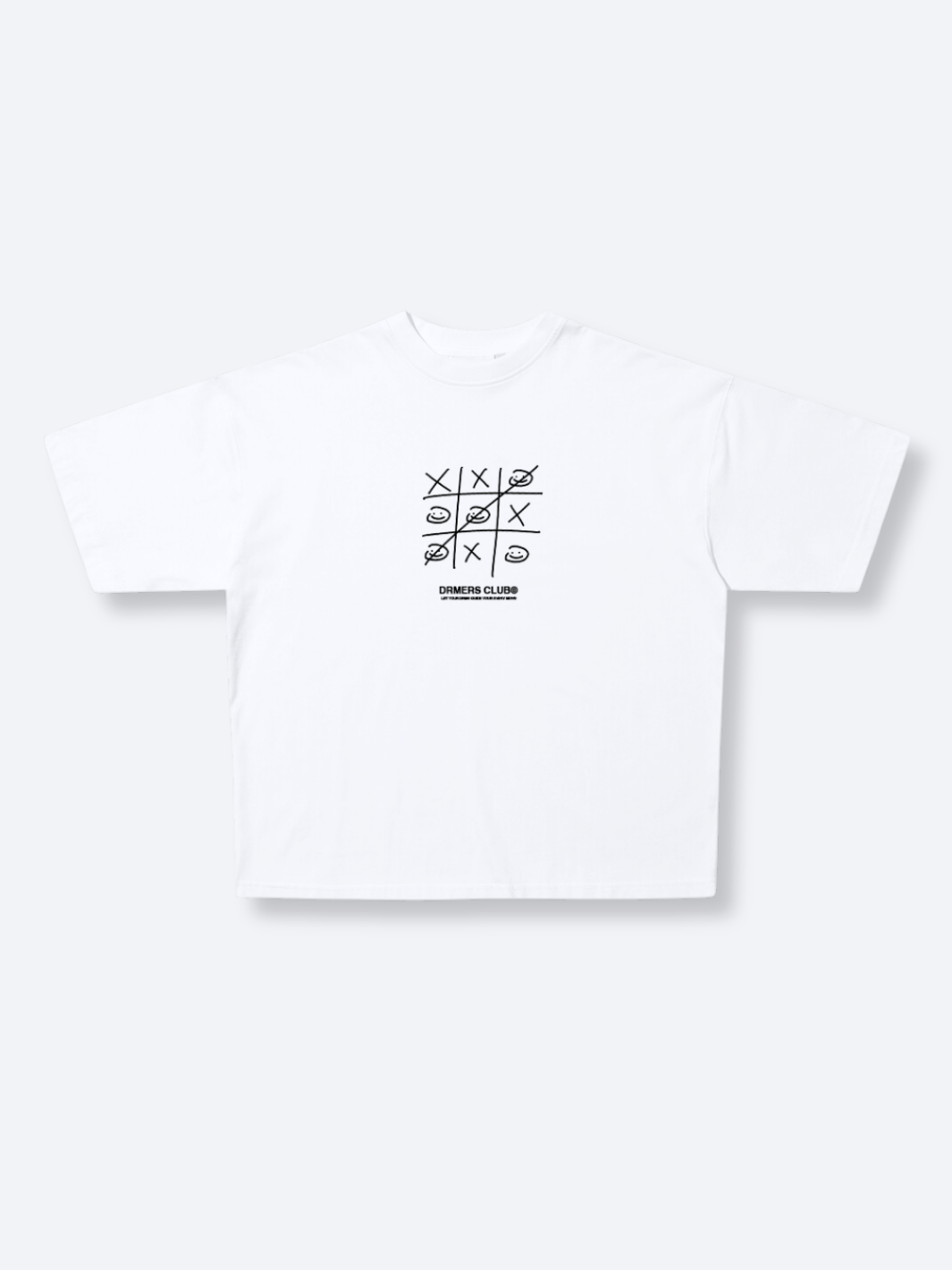 TIC TAC TOE TEE WHITE DRMERS CLUB