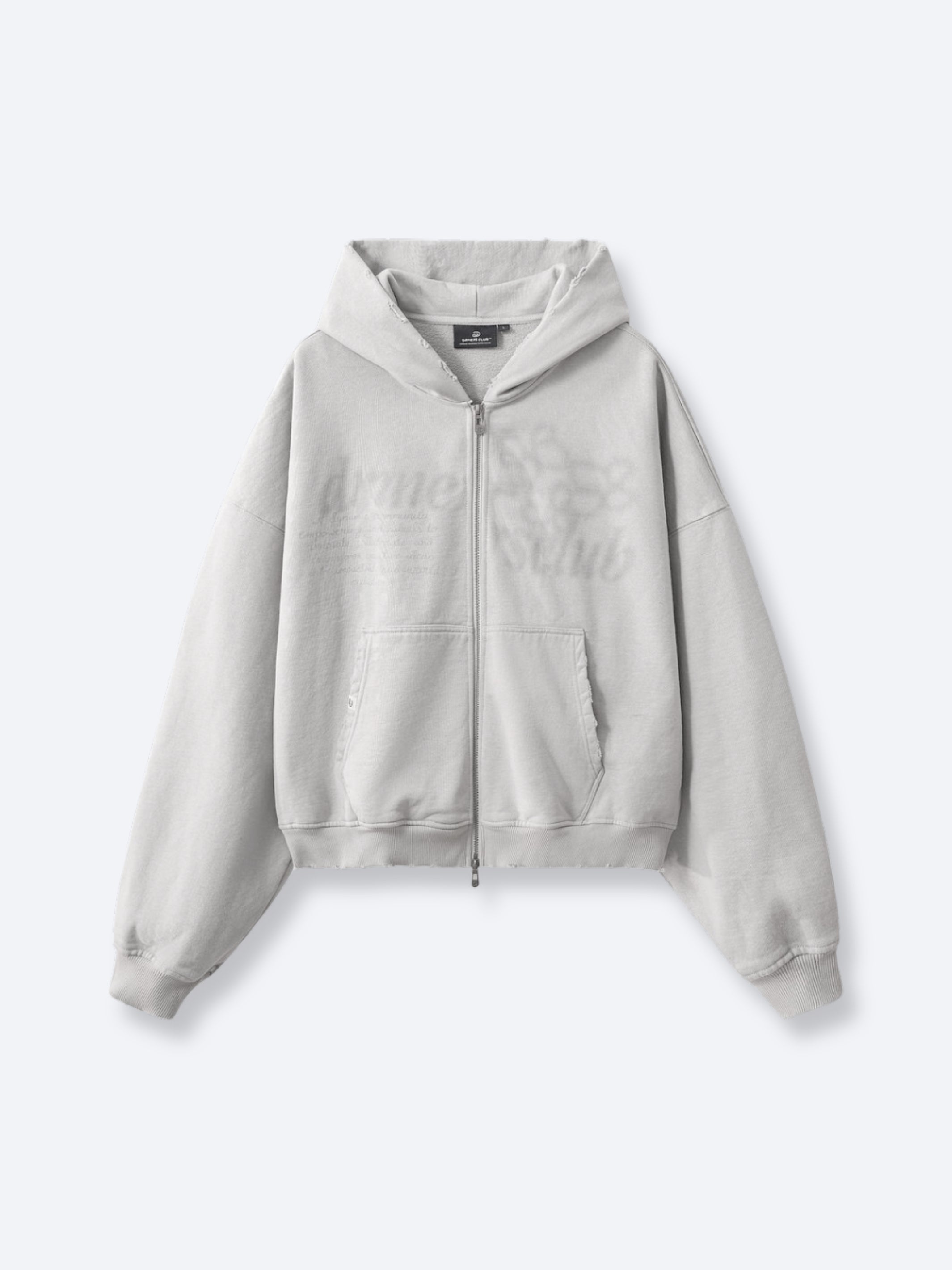 PARALLEL ZIP UP - LIGHT GREY – DRMERS CLUB