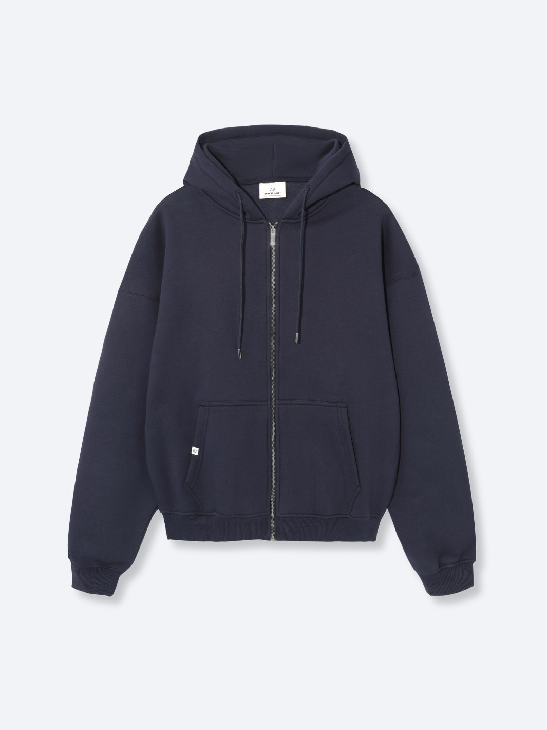 Navy blue zipper hoodie hotsell