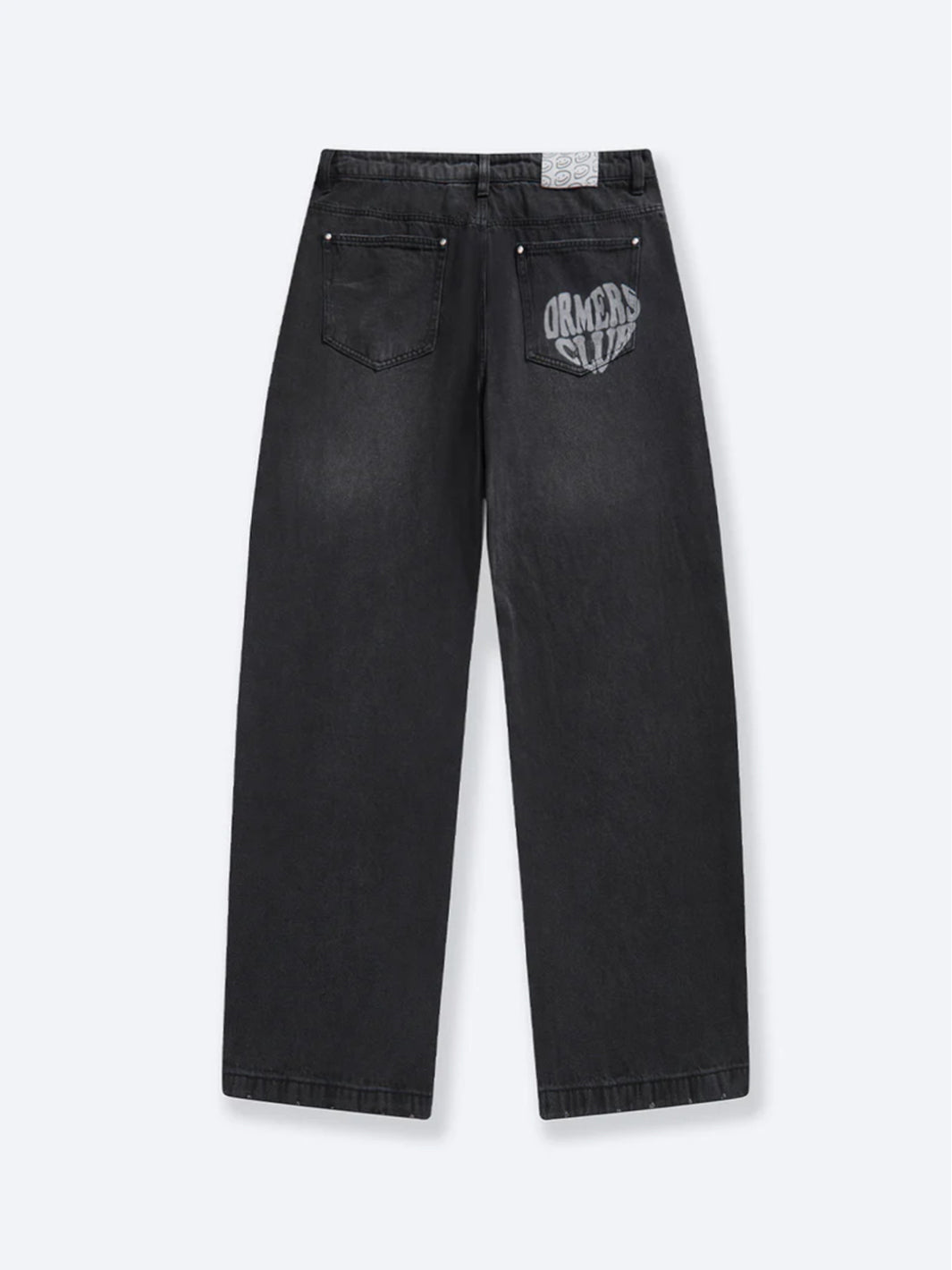【jimwag】　Heart pocket denim pants BLACK HEART POCKET LOOSE FIT JEANS - BLACK – DRMERS CLUB