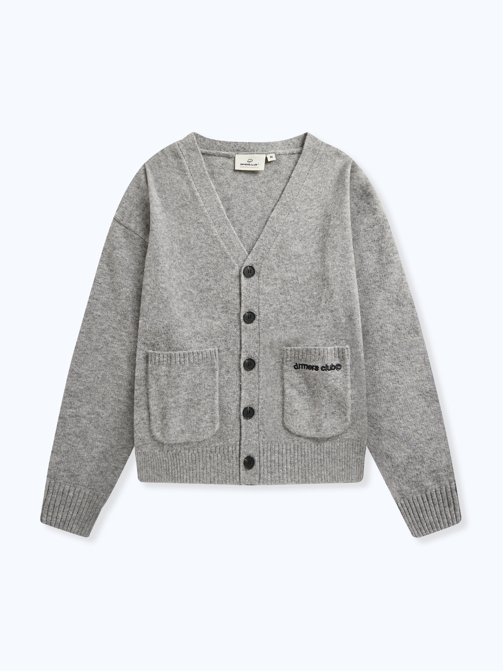 KNIT CARDIGAN - GREY – DRMERS CLUB