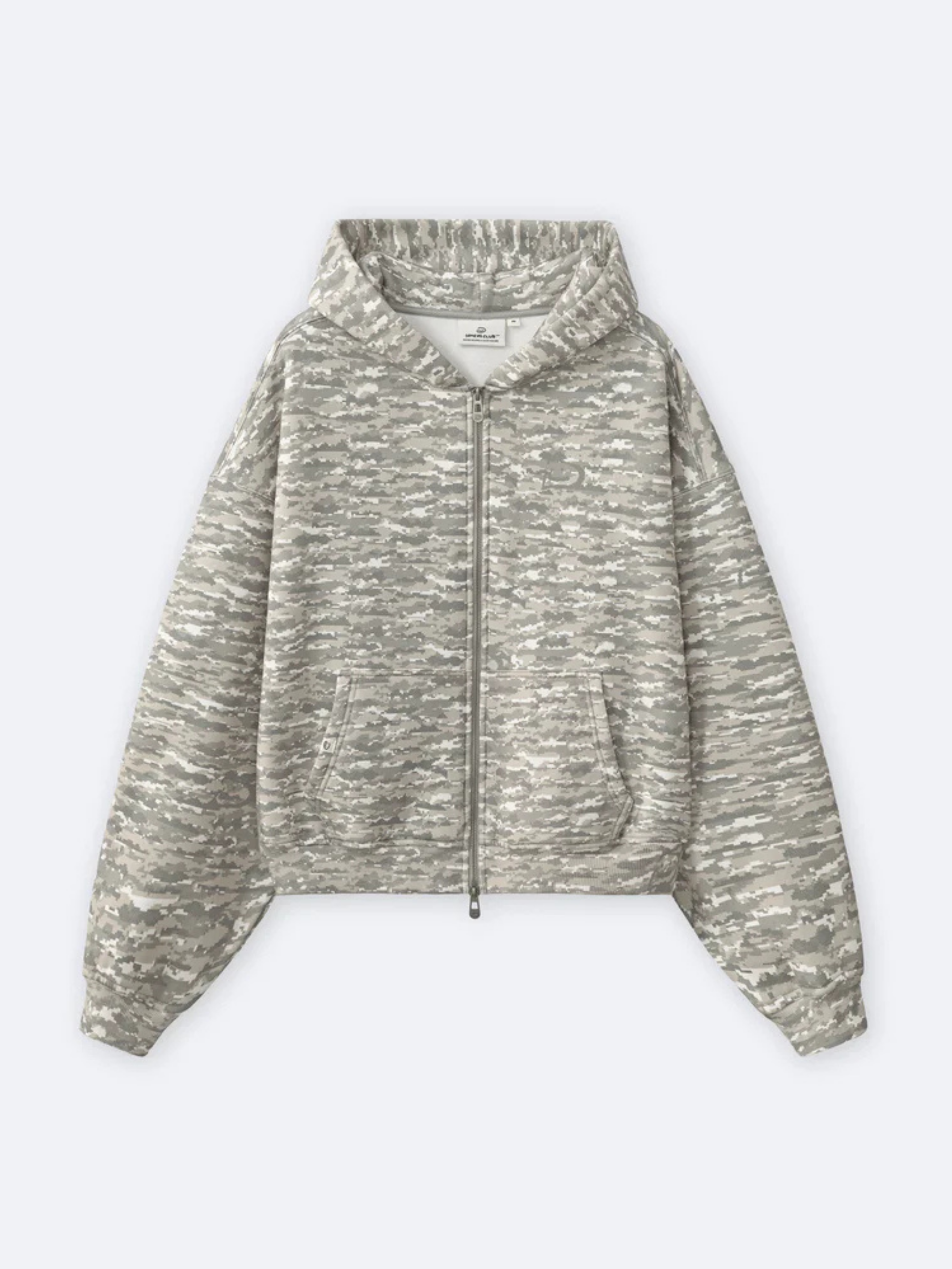 DIGITAL CLOUD CAMO ZIP UP - GREEN – DRMERS CLUB