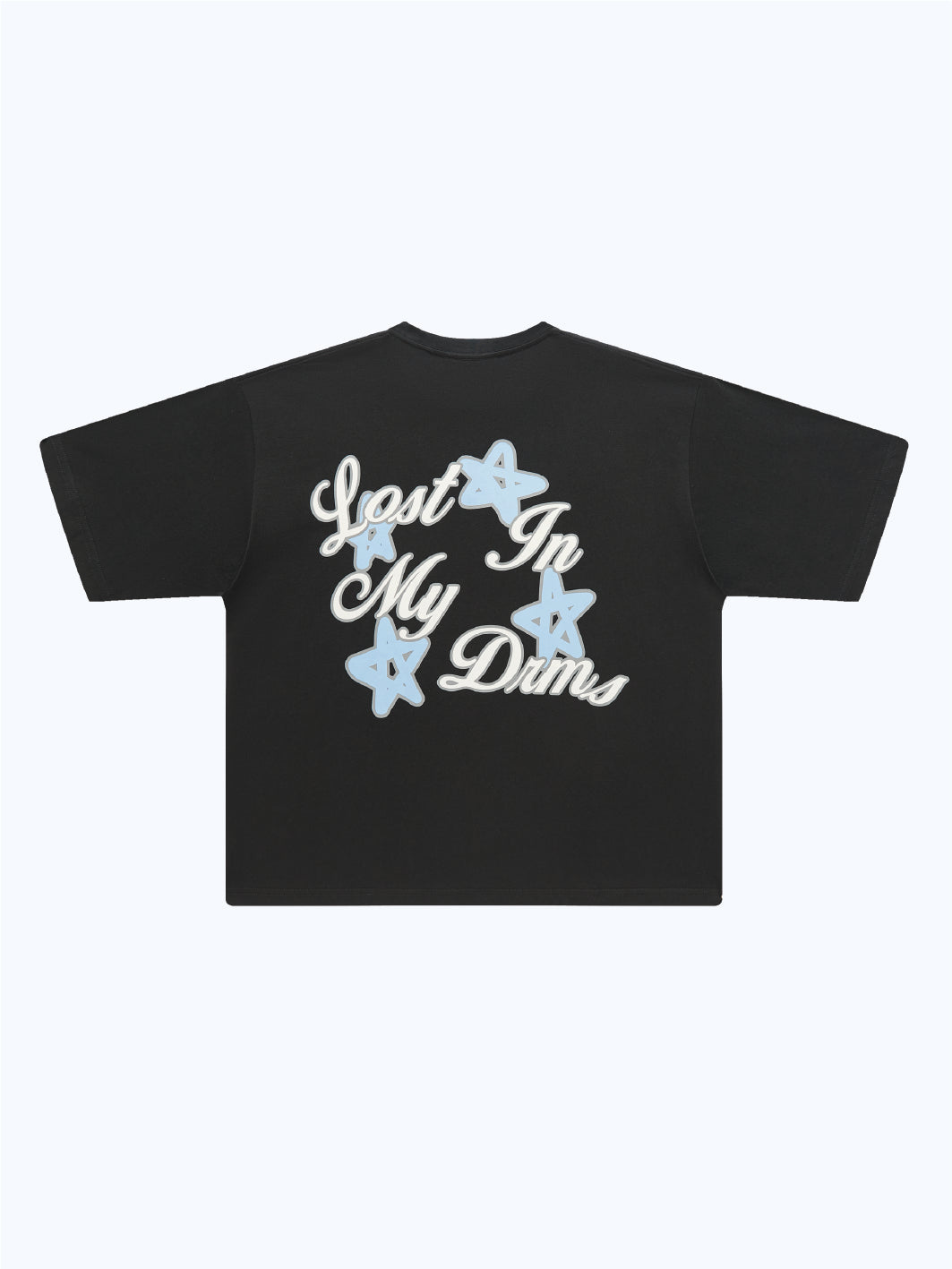 LOST IN MY DRMS TEE - BLACK
