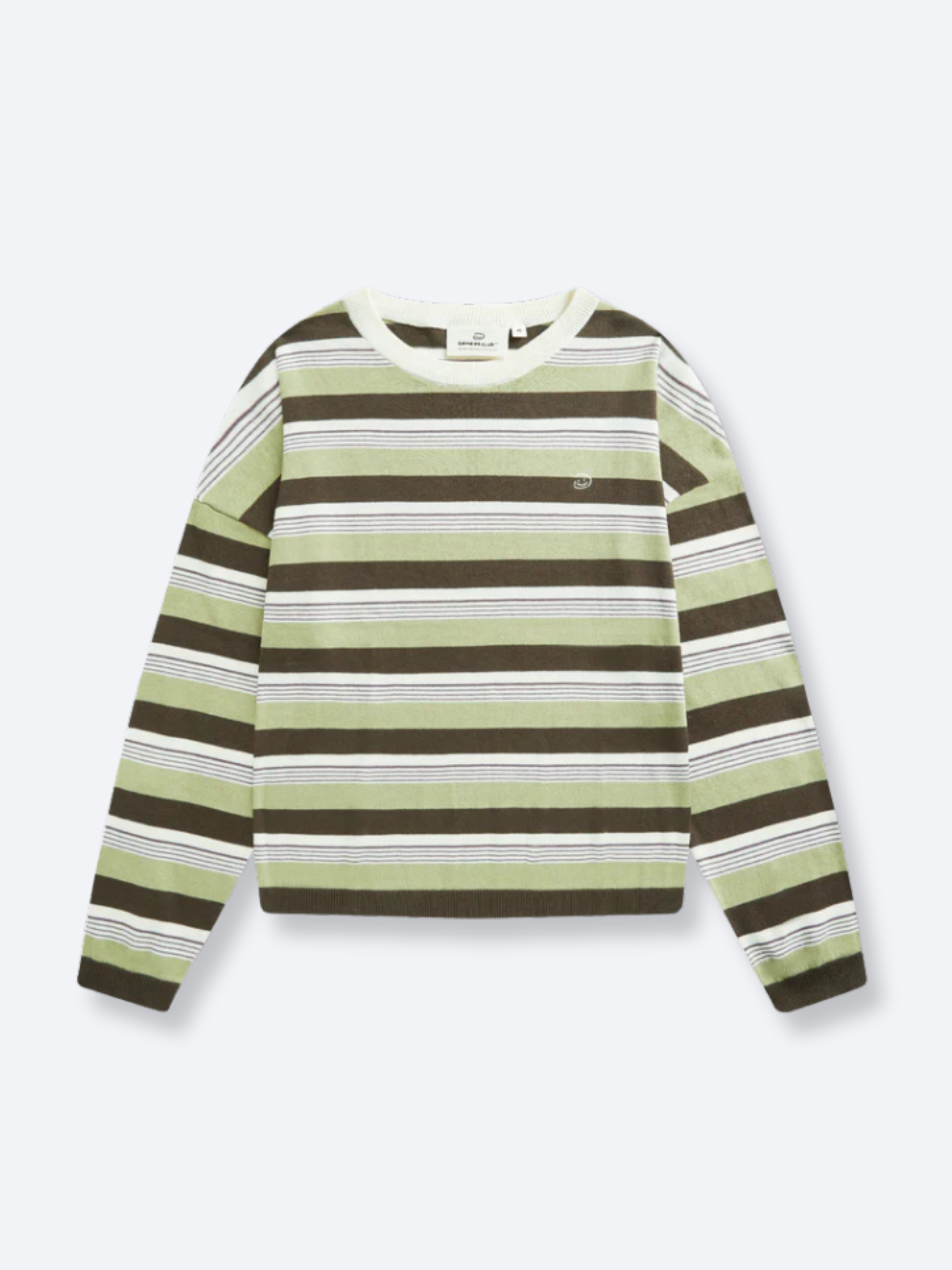STRIPED LONG SLEEVE - GREEN – DRMERS CLUB
