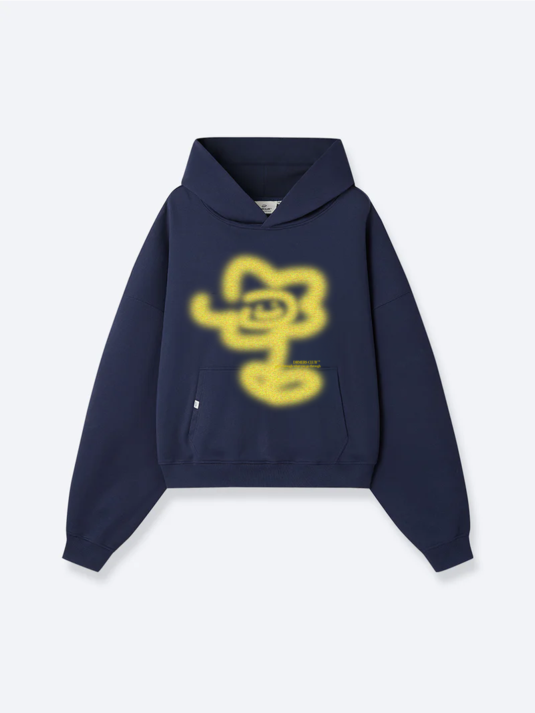 GRAFFITI FLOWER HOODIE - MIDNIGHT BLUE
