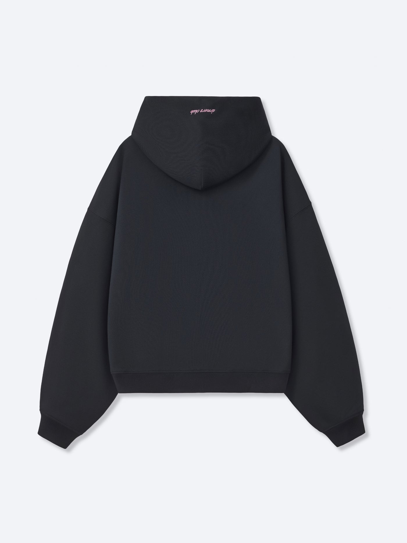 CURSIVE ZIP UP - BLACK – DRMERS CLUB