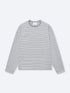 POCKET STRIPED LONG SLEEVE - LIGHT GREY