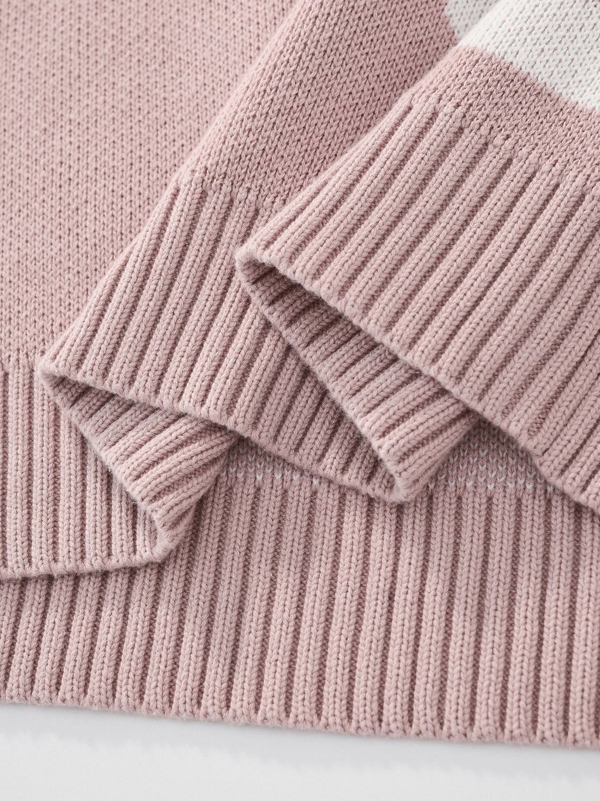 SMILEY LOGO KNIT - DUSTY PINK
