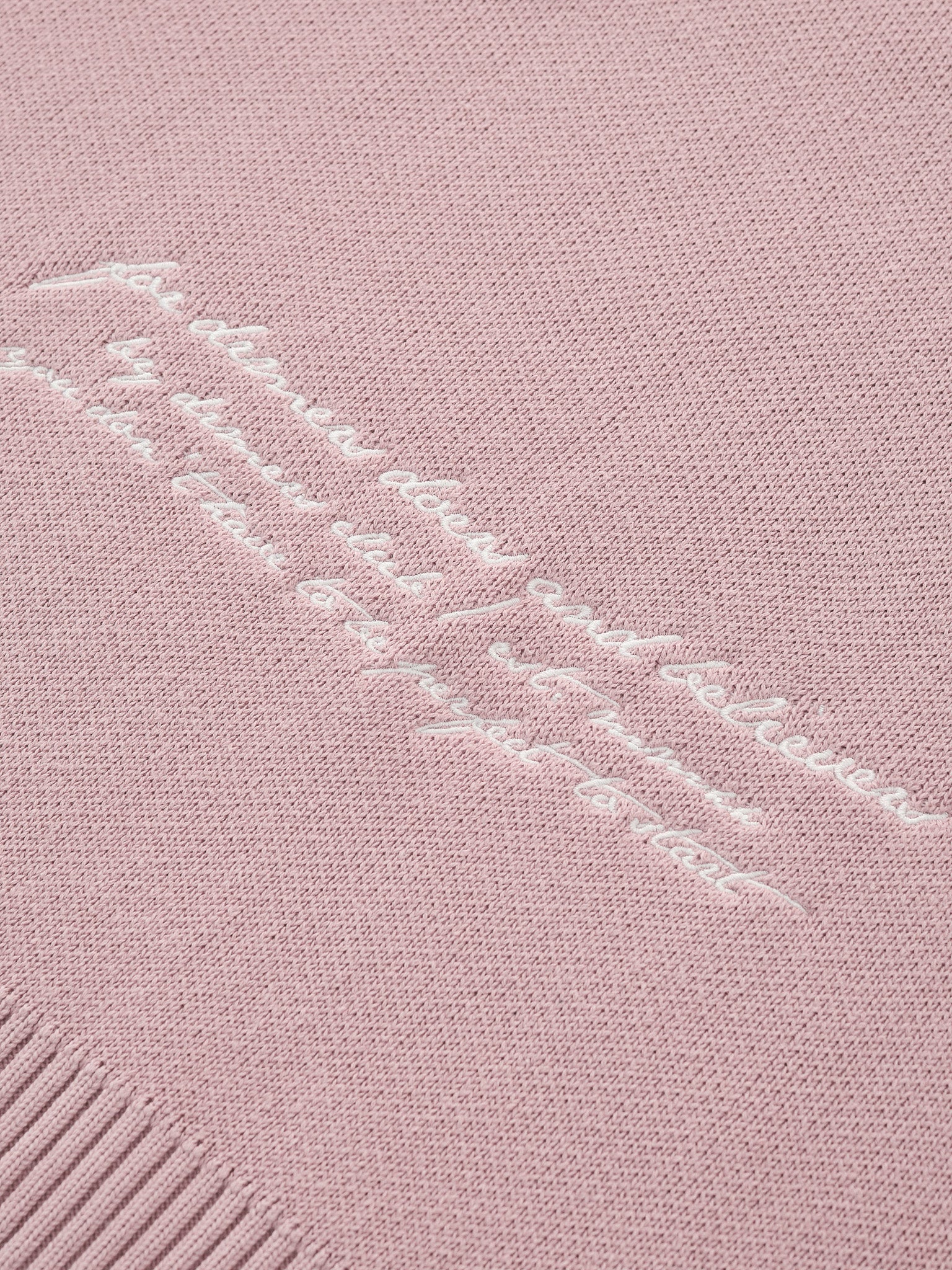 SMILEY LOGO KNIT - DUSTY PINK