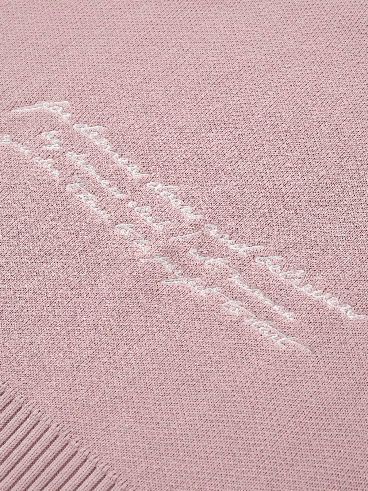 SMILEY LOGO KNIT - DUSTY PINK