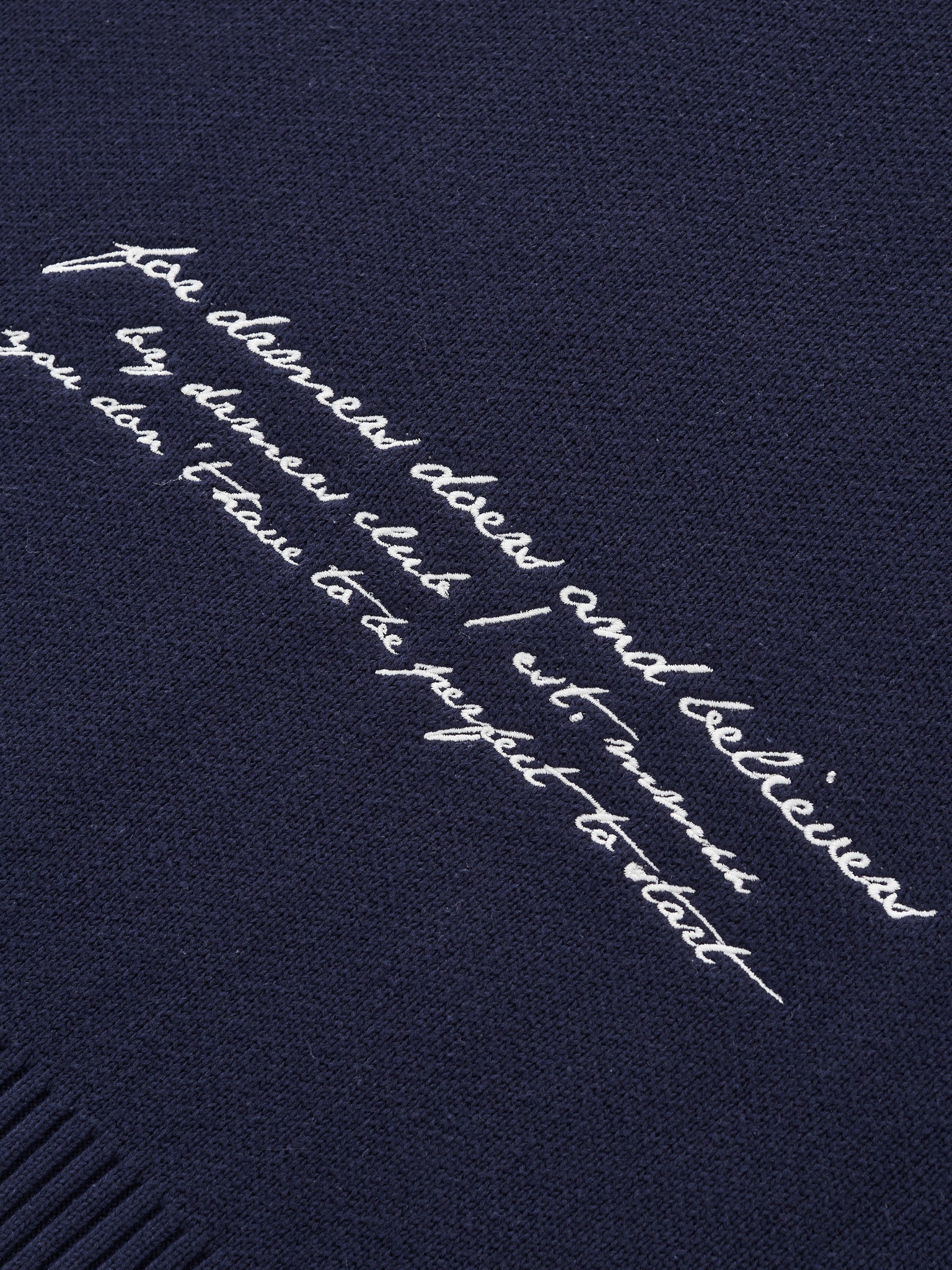 SMILEY LOGO KNIT - NAVY BLUE
