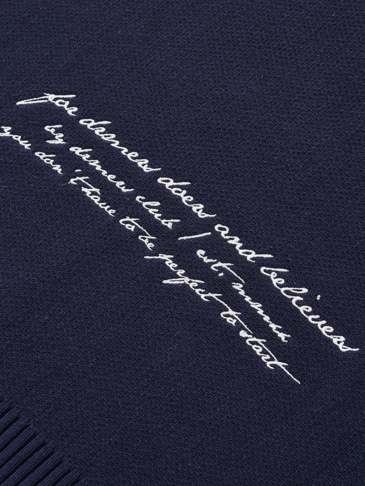 SMILEY LOGO KNIT - NAVY BLUE