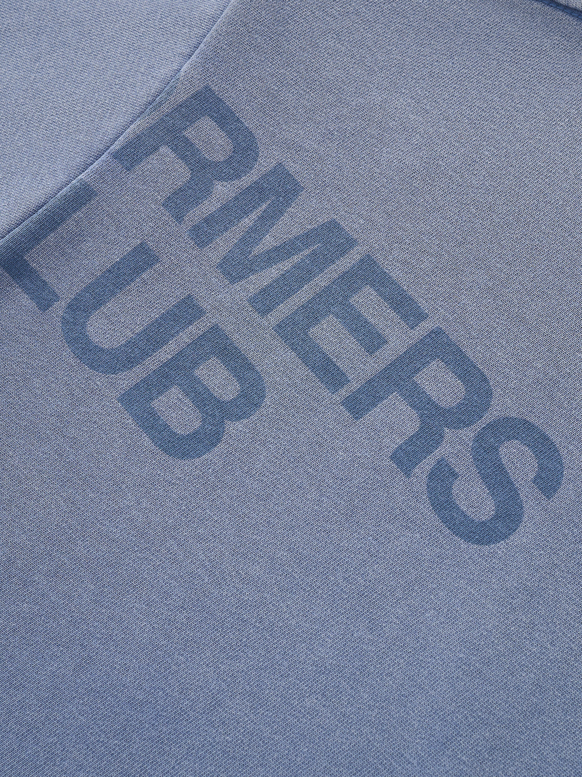 CUT OFF LAYERED TEE - VINTAGE PALE BLUE