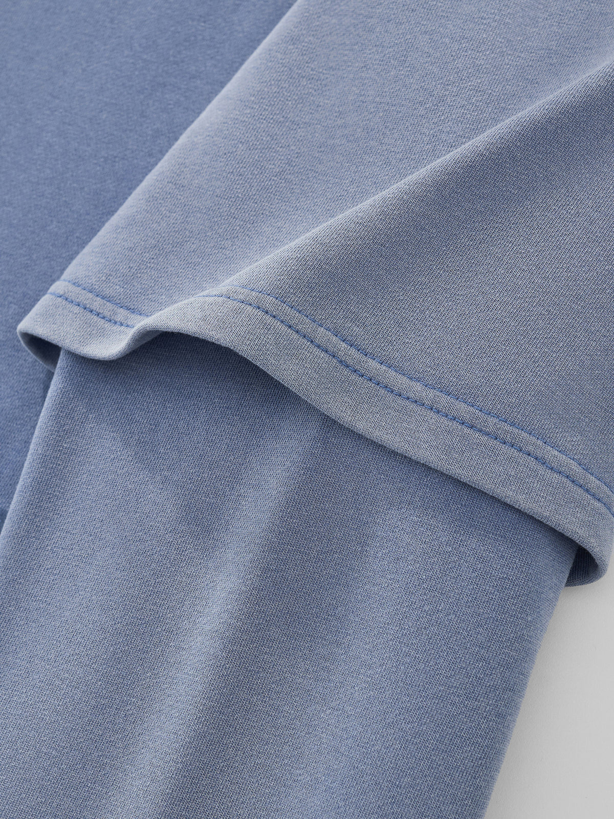 CUT OFF LAYERED TEE - VINTAGE PALE BLUE