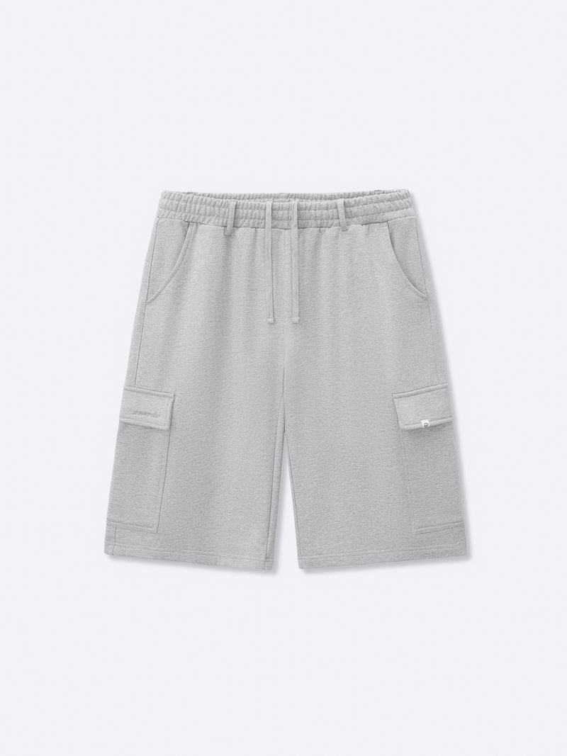 CARGO SWEAT SHORTS - DARK HEATHER GREY – DRMERS CLUB