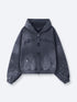 FOLLOW UR DRMS ZIP UP - CHARRED GREY