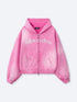 FOLLOW UR DRMS ZIP UP - VINTAGE PINK