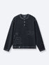 PURSUIT WAFFLE HENLEY - VINTAGE BLACK