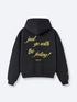 JUST GO WITH THE FEELING HOODIE - FADED BLACK