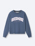 MIRRORED DRMERS CREWNECK - DUSTY NAVY