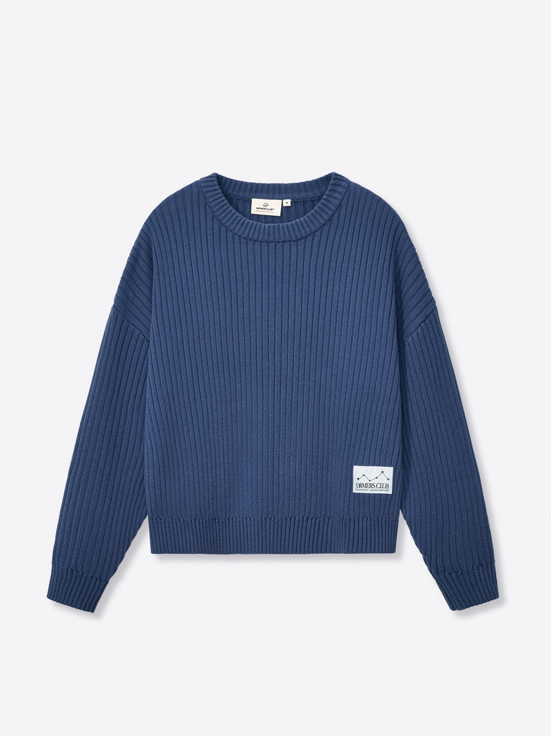 DRMERS RIBBED KNIT - NAVY
