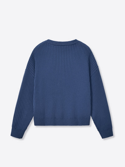 DRMERS RIBBED KNIT - NAVY