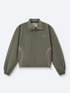 WAVY TRACK JACKET - OLIVE GREEN