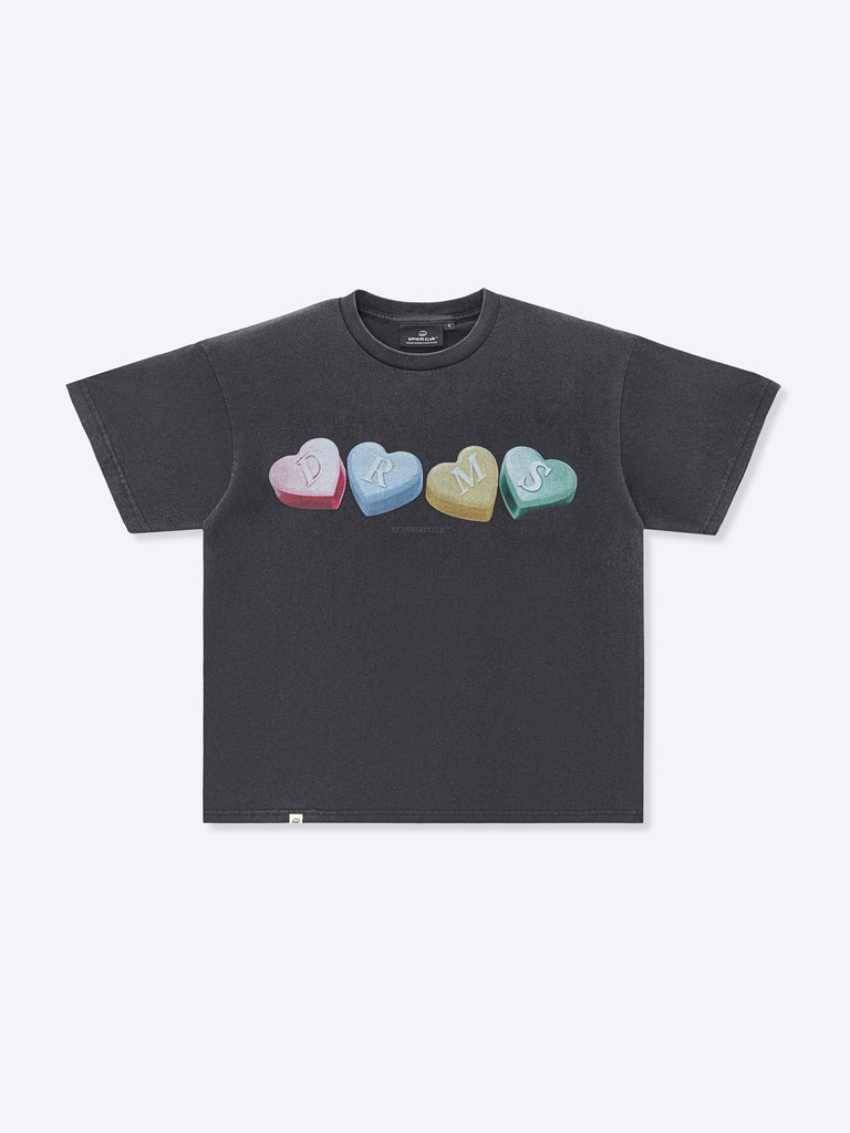 CANDY TUNE 定番Tee ver.2 BLACK M CANDY HEARTS TEE - BLACK – DRMERS CLUB