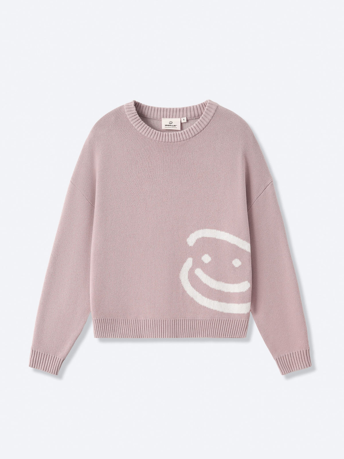 SMILEY LOGO KNIT - DUSTY PINK