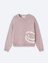 SMILEY LOGO KNIT - DUSTY PINK