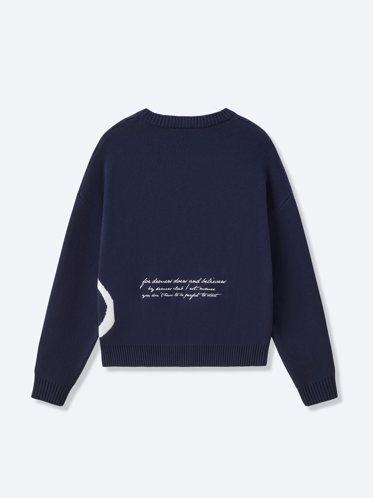 SMILEY LOGO KNIT - NAVY BLUE