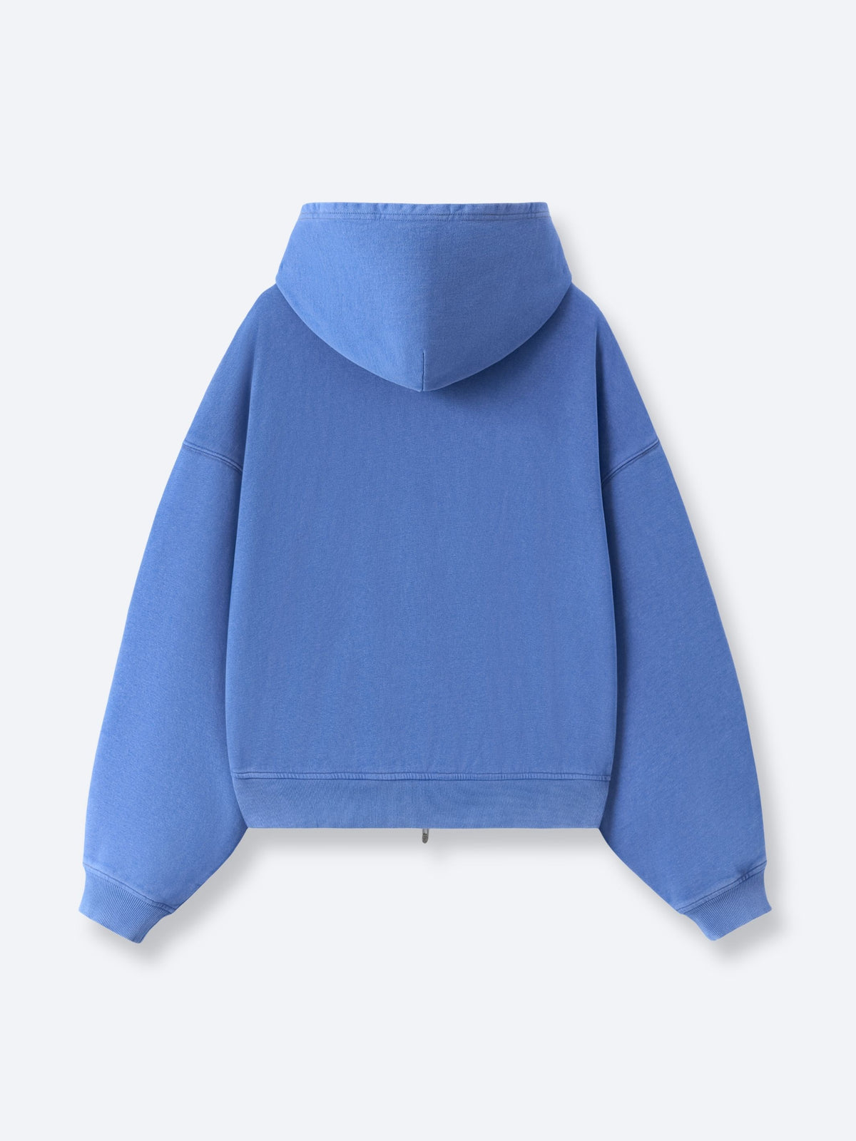 CONTRAST STITCH ZIP UP - VINTAGE BLUE