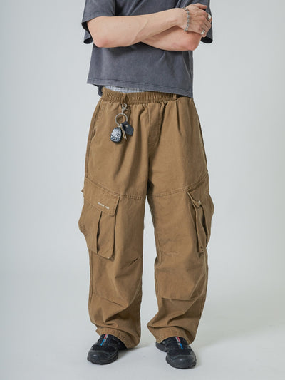 BAGGY CARGO PANTS - SAND