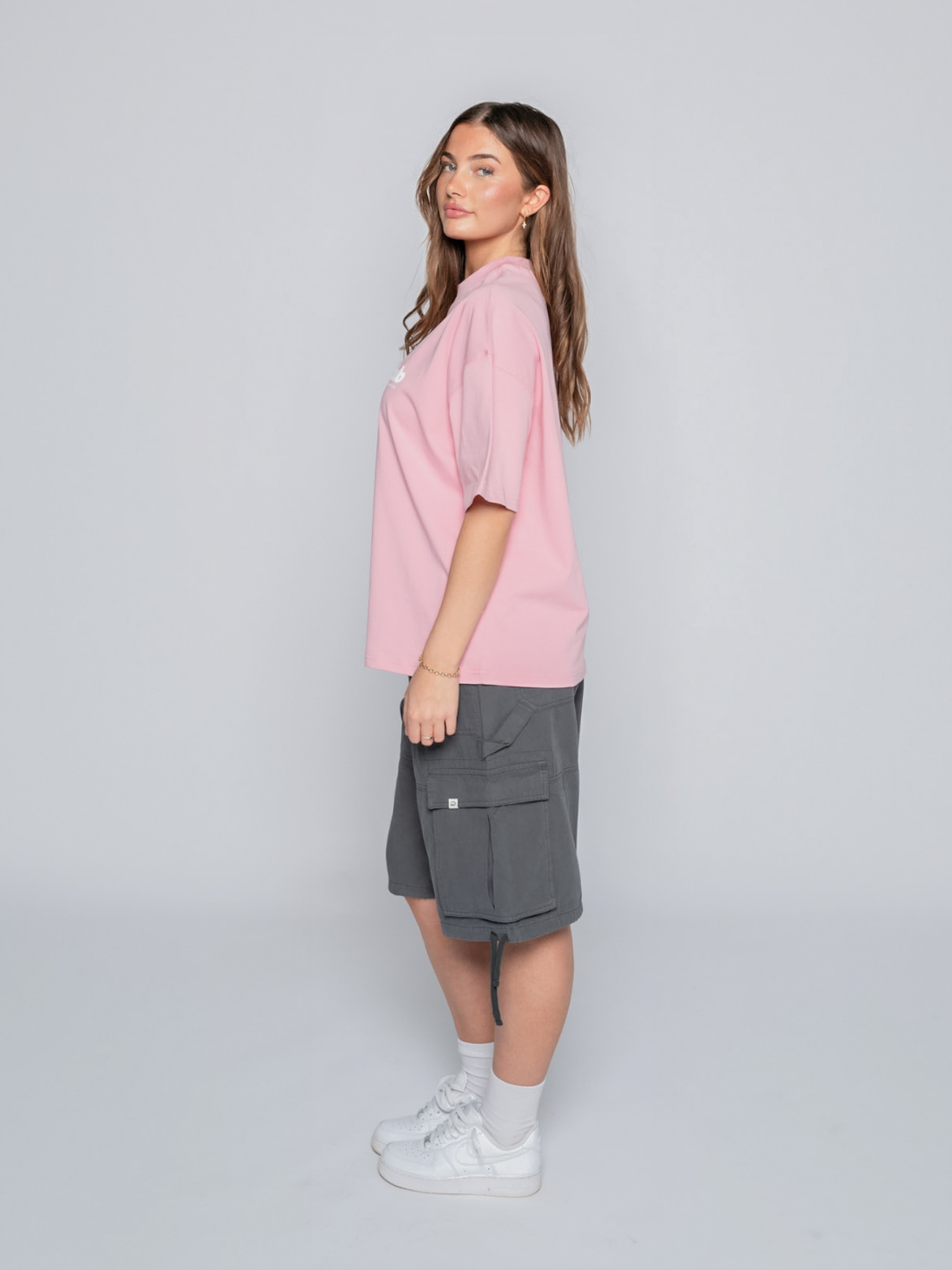 TEXT LOGO TEE - PINK