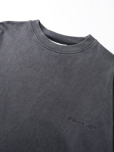 SCRIPT LOGO LAYERED TEE - SMOKE