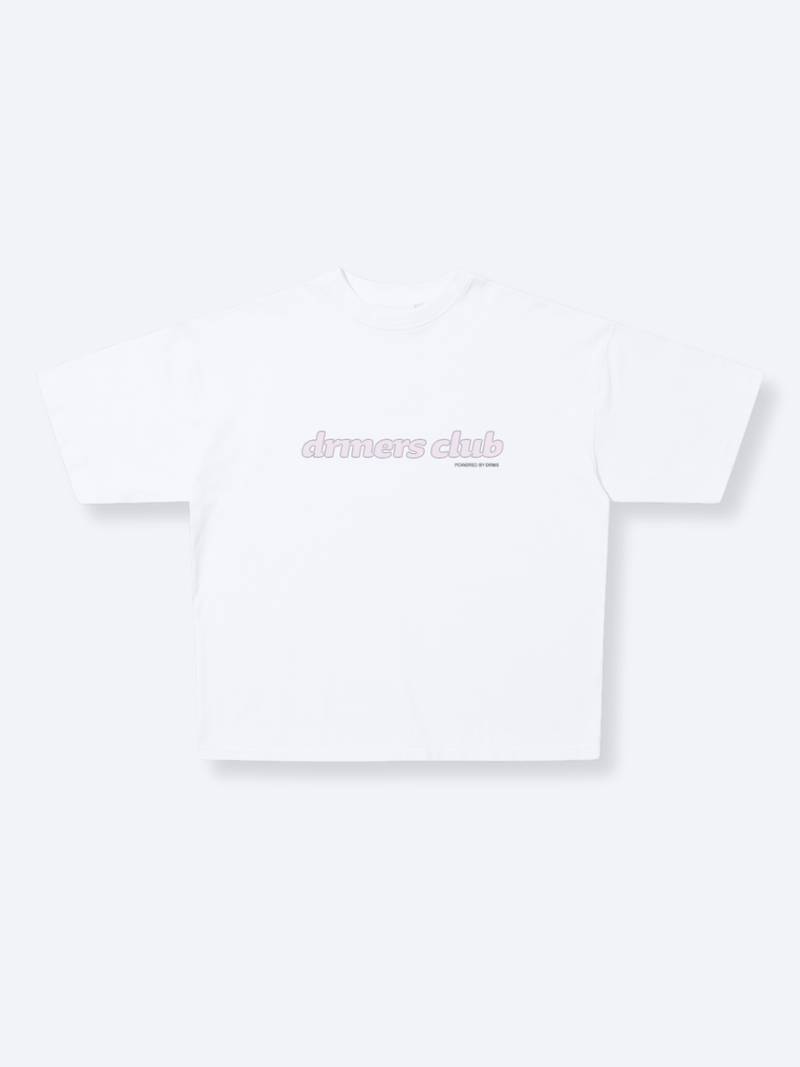 TEXT LOGO TEE - WHITE