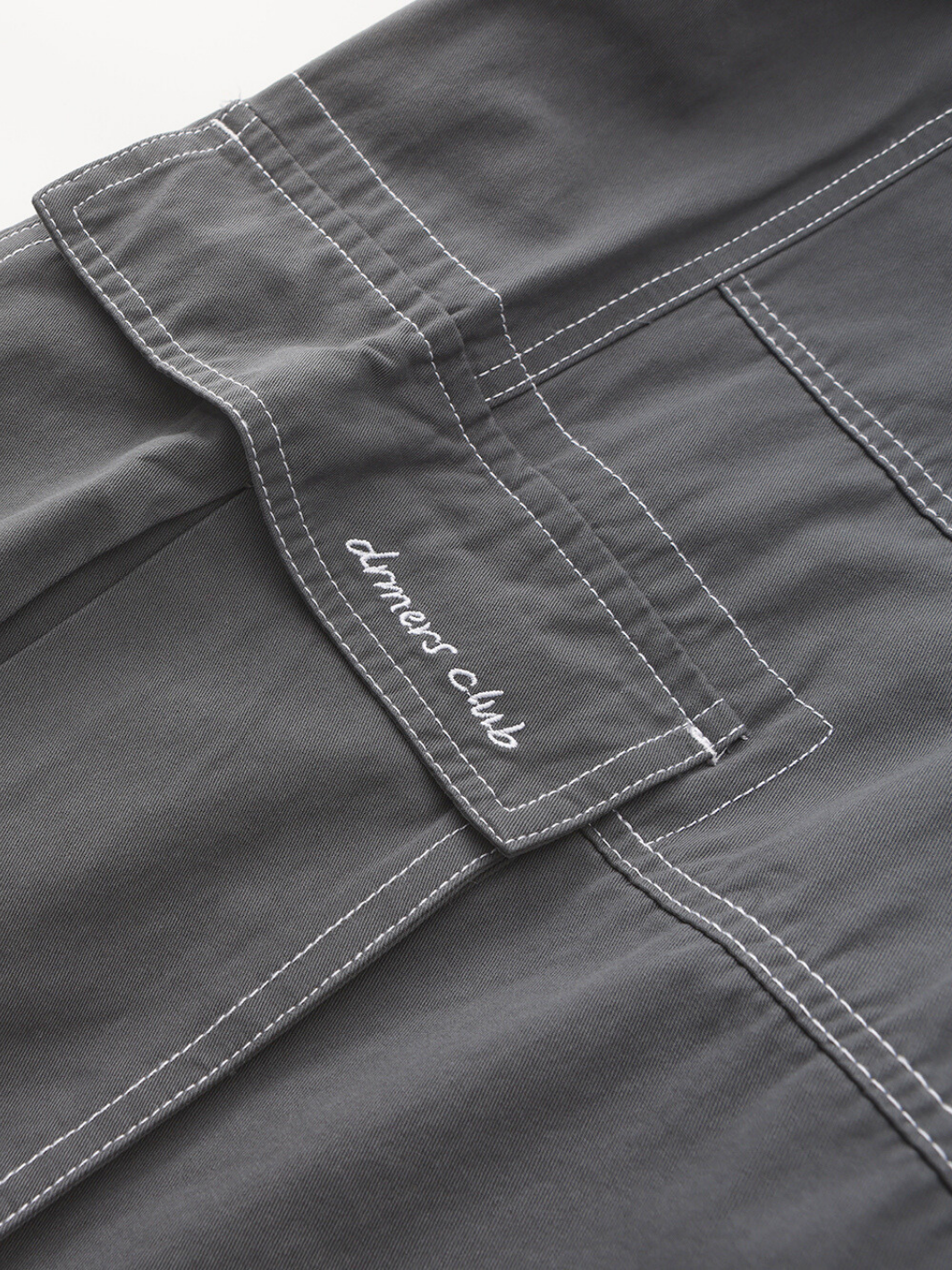 WASHED CARGO PANTS - CONTRAST GREY
