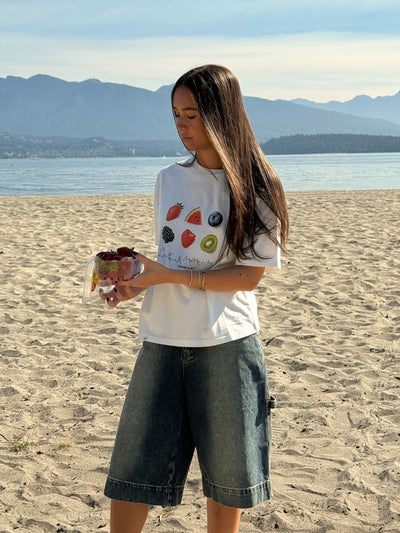 FRUITFUL MOMENTS TEE - WHITE