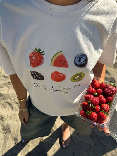 FRUITFUL MOMENTS TEE - WHITE