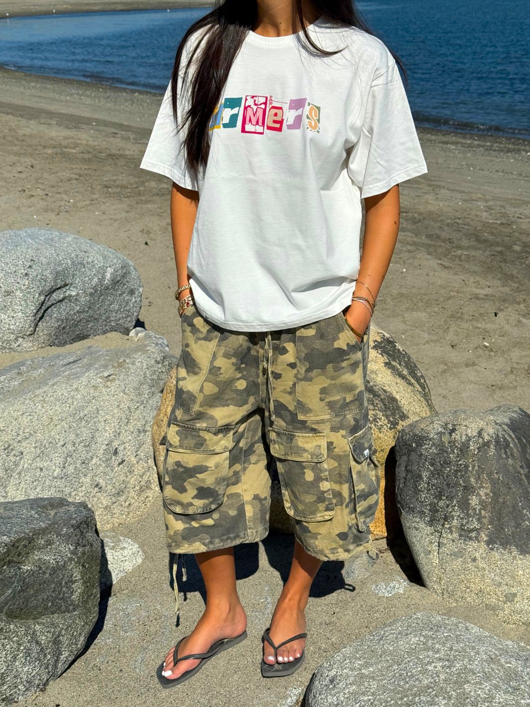 DISTORTED DRMERS TEE - WHITE