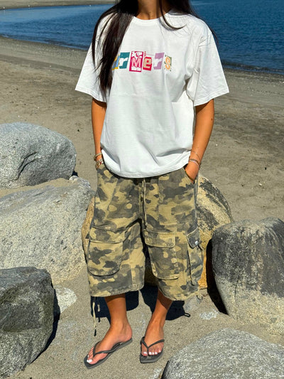 DISTORTED DRMERS TEE - WHITE