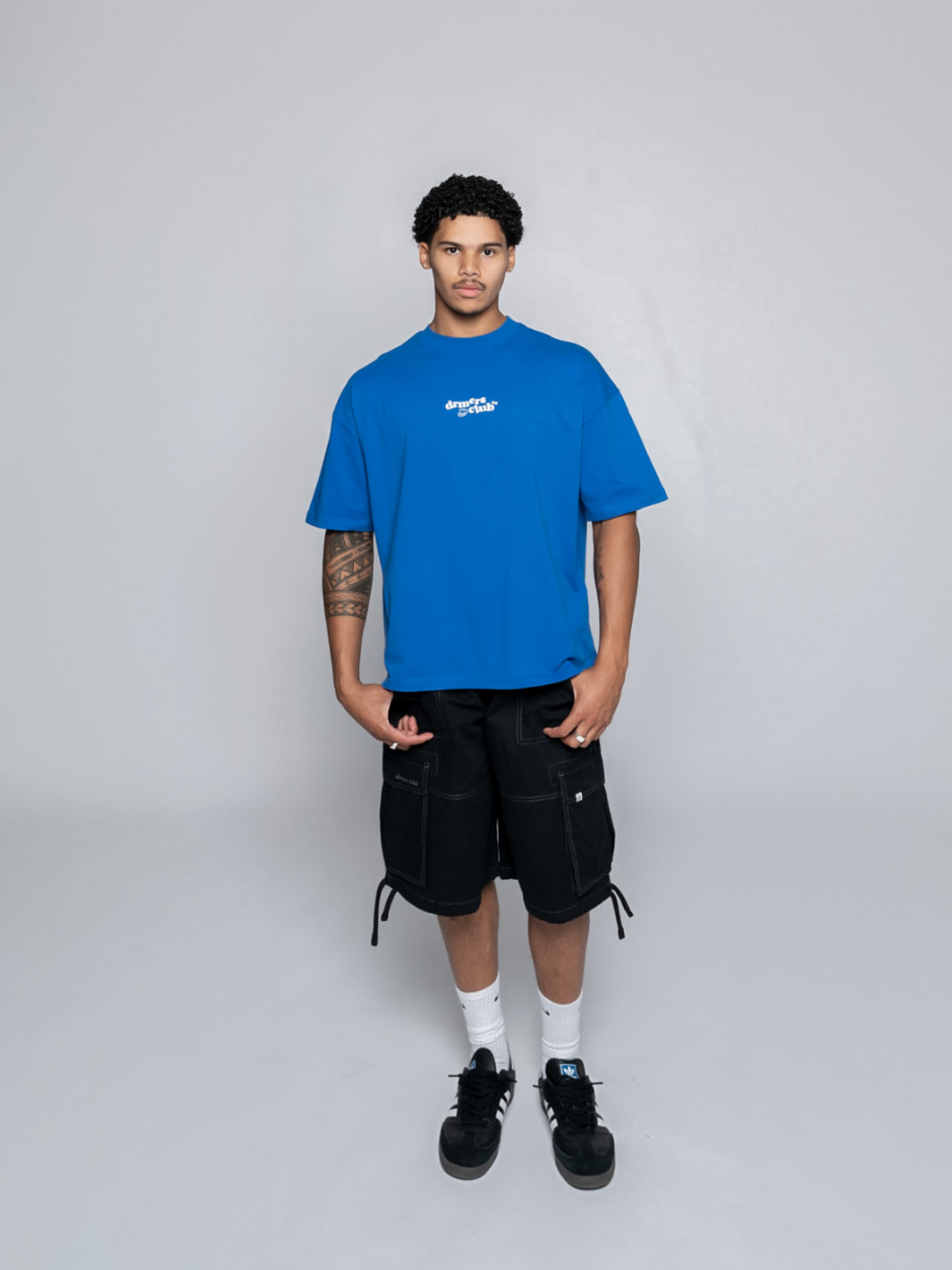 PLAYFUL LOGO TEE - COBALT