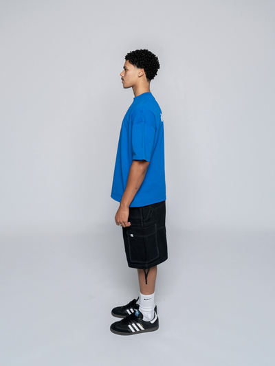 PLAYFUL LOGO TEE - COBALT