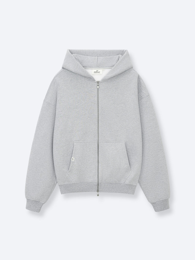 スターチームstarteam BLANK GREY FULL ZIP Starteam New York Full Zip Hoodie Grey