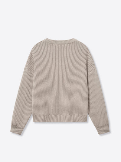 DRMERS RIBBED KNIT - BROWN