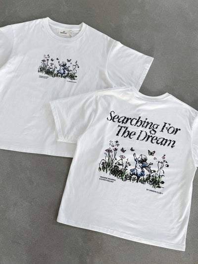 SEARCHING FOR THE DRM TEE - WHITE