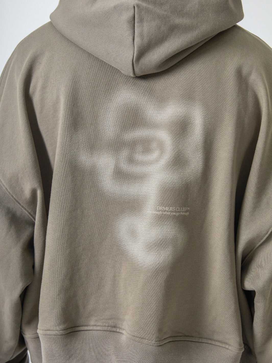 GRAFFITI FLOWER HOODIE - LIGHT TAUPE