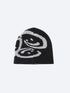 REVERSIBLE FREEFALL SMILEY BEANIE - BLACK/GREY
