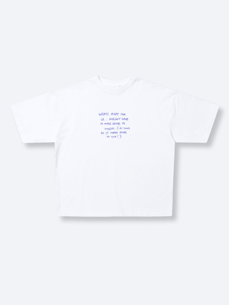 NOTE TO SELF TEE - WHITE